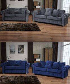 Ashwin 3+2 Plush Velvet Sofa Set