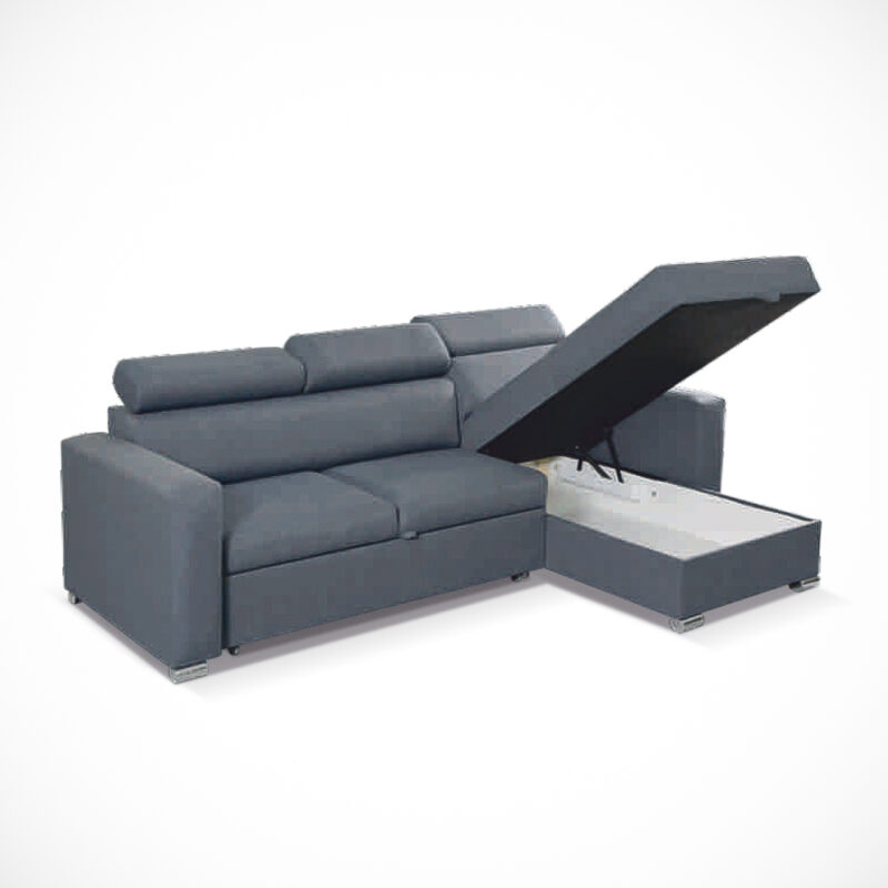 Hugo Corner LShape Sofa Bed Sliding Wardrobes 4 u