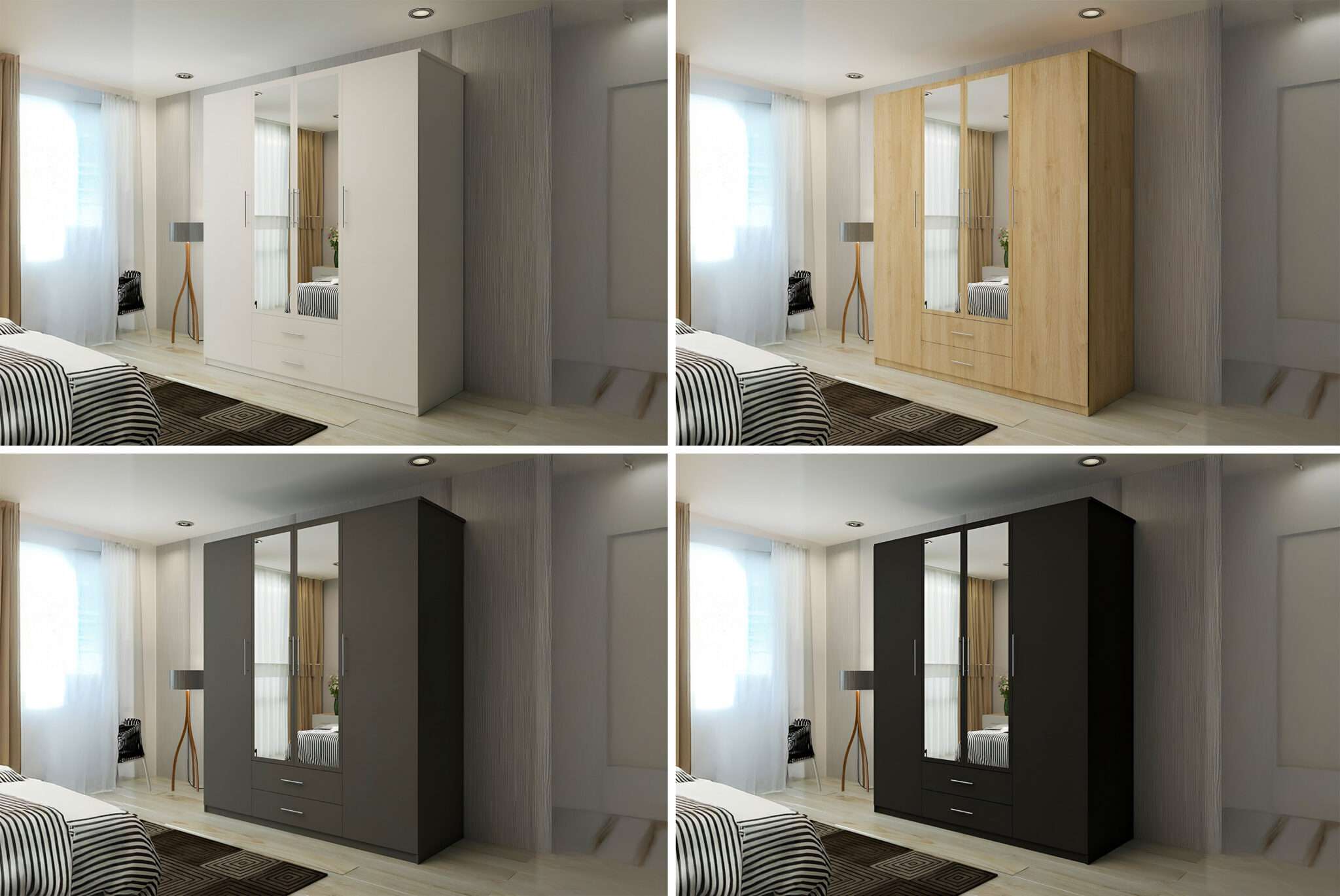 Door Frame Rows Ww London New Hinged Door Wardrobe(WW) - Sliding Wardrobes 4 u