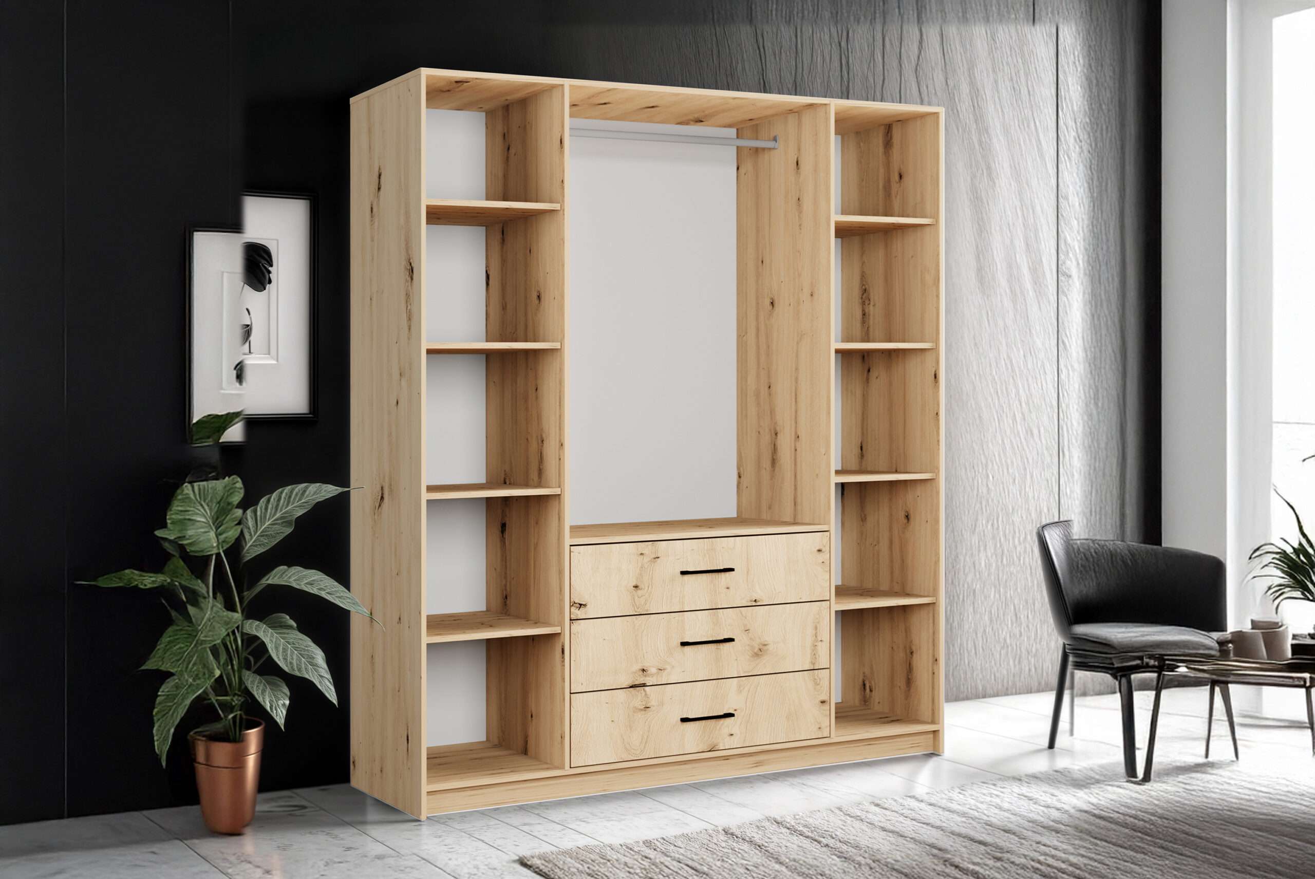 BELLUNO 200 with Top Box oak + Votan Inside