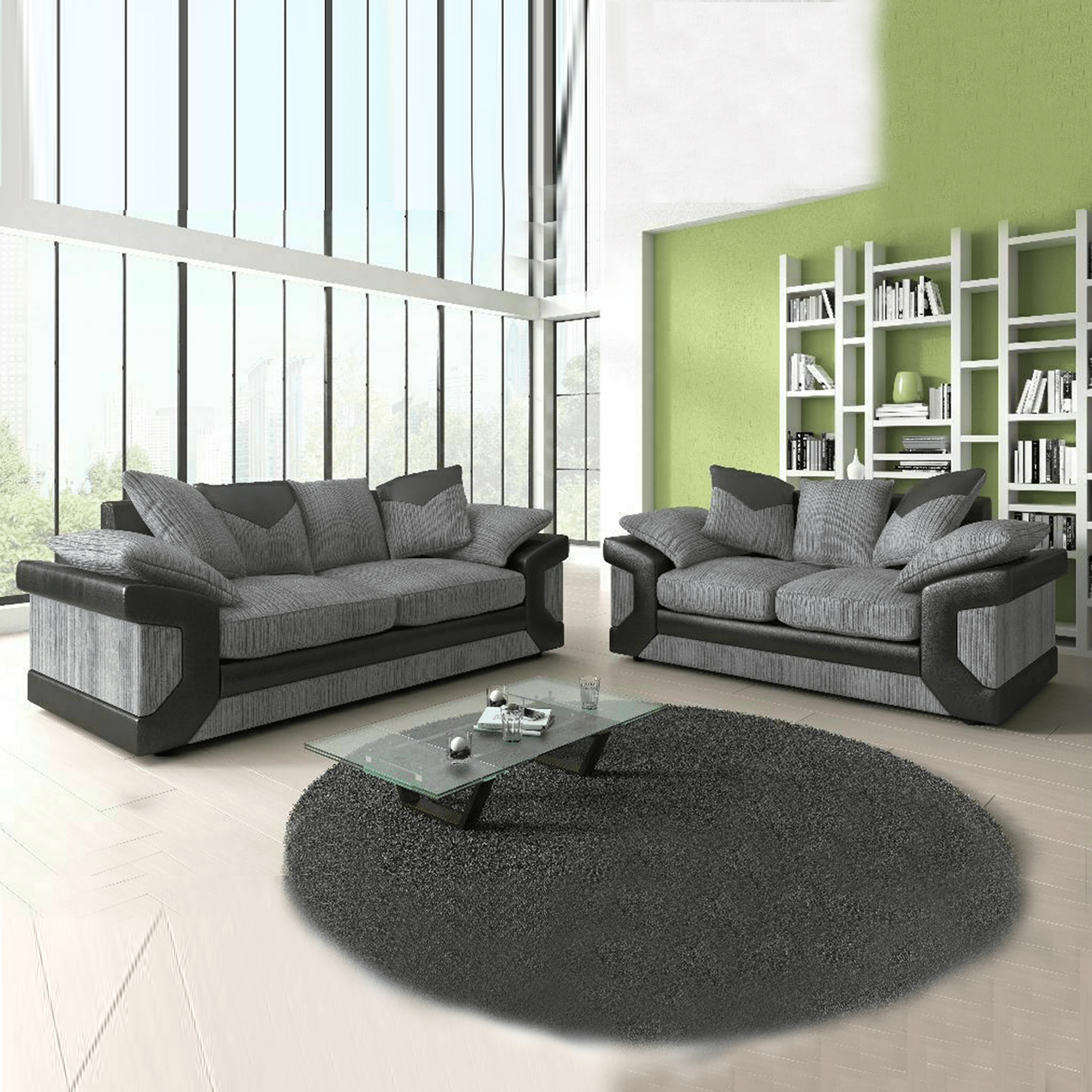 DINO GREY 3+2 SOFA