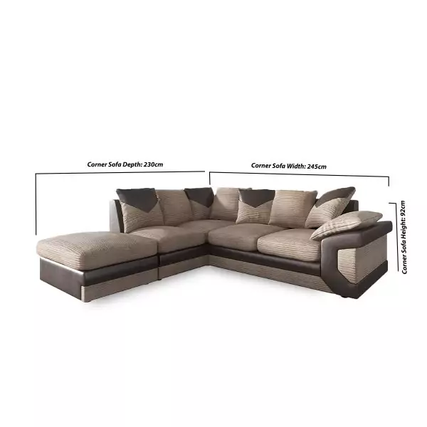 Dino-Corner-Sofa-BeigeBrown-Dimenssion