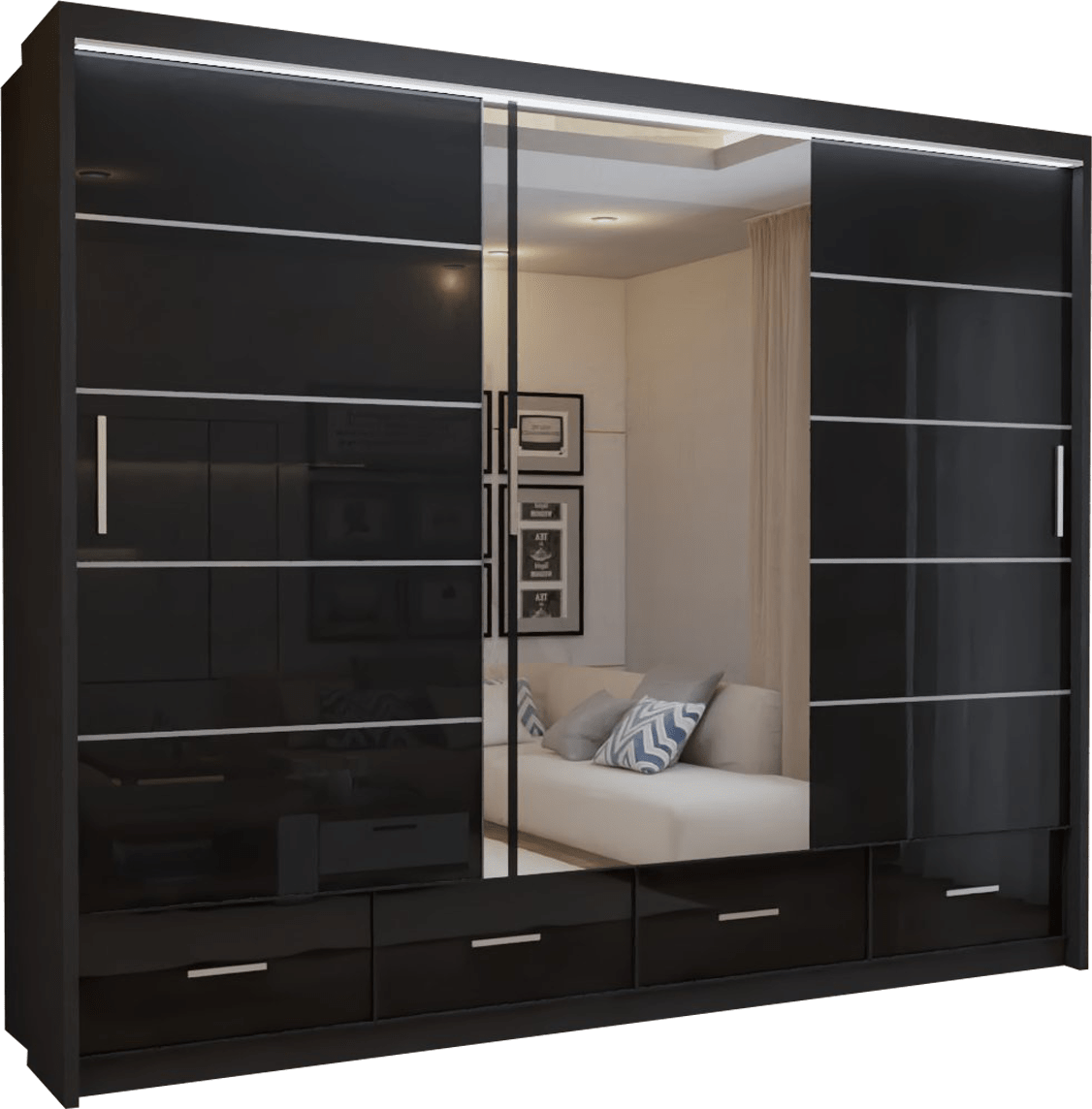 3 Door Black Sycylia