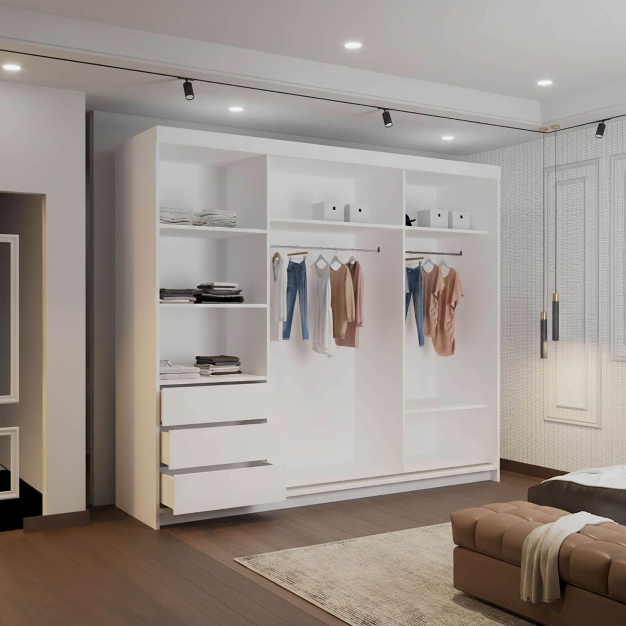 open drawers white_