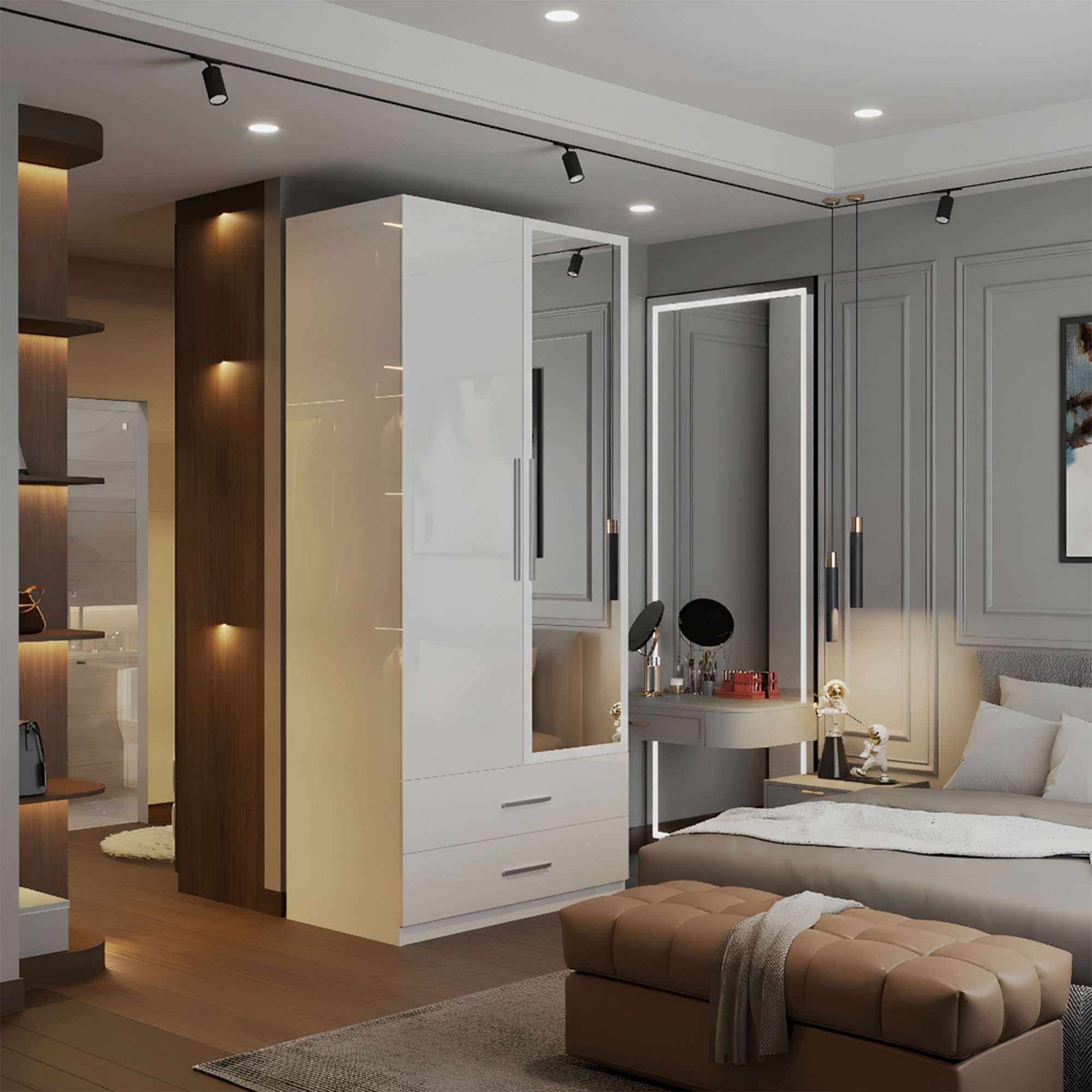 2 Door High Gloss White