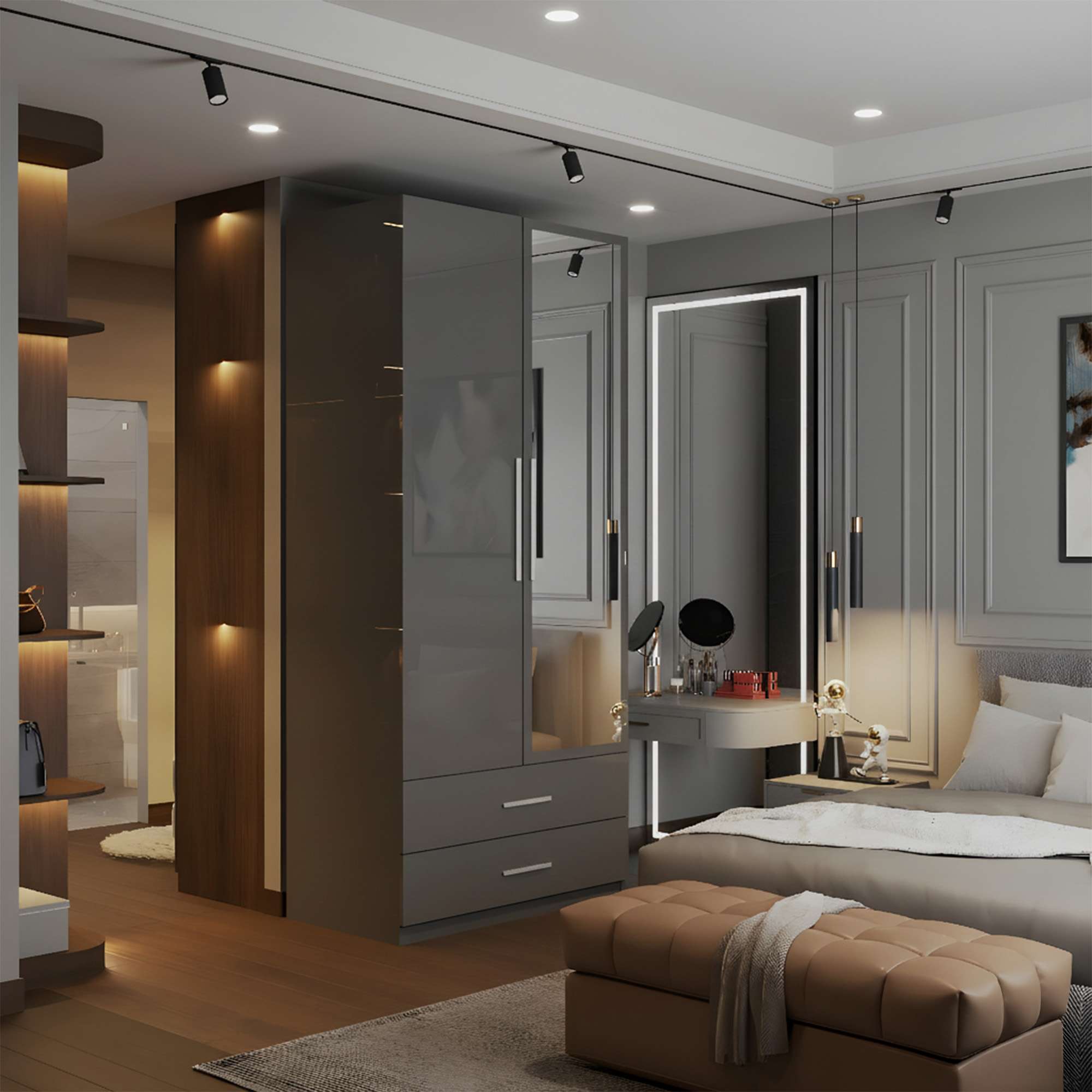 2 Door High Gloss grey