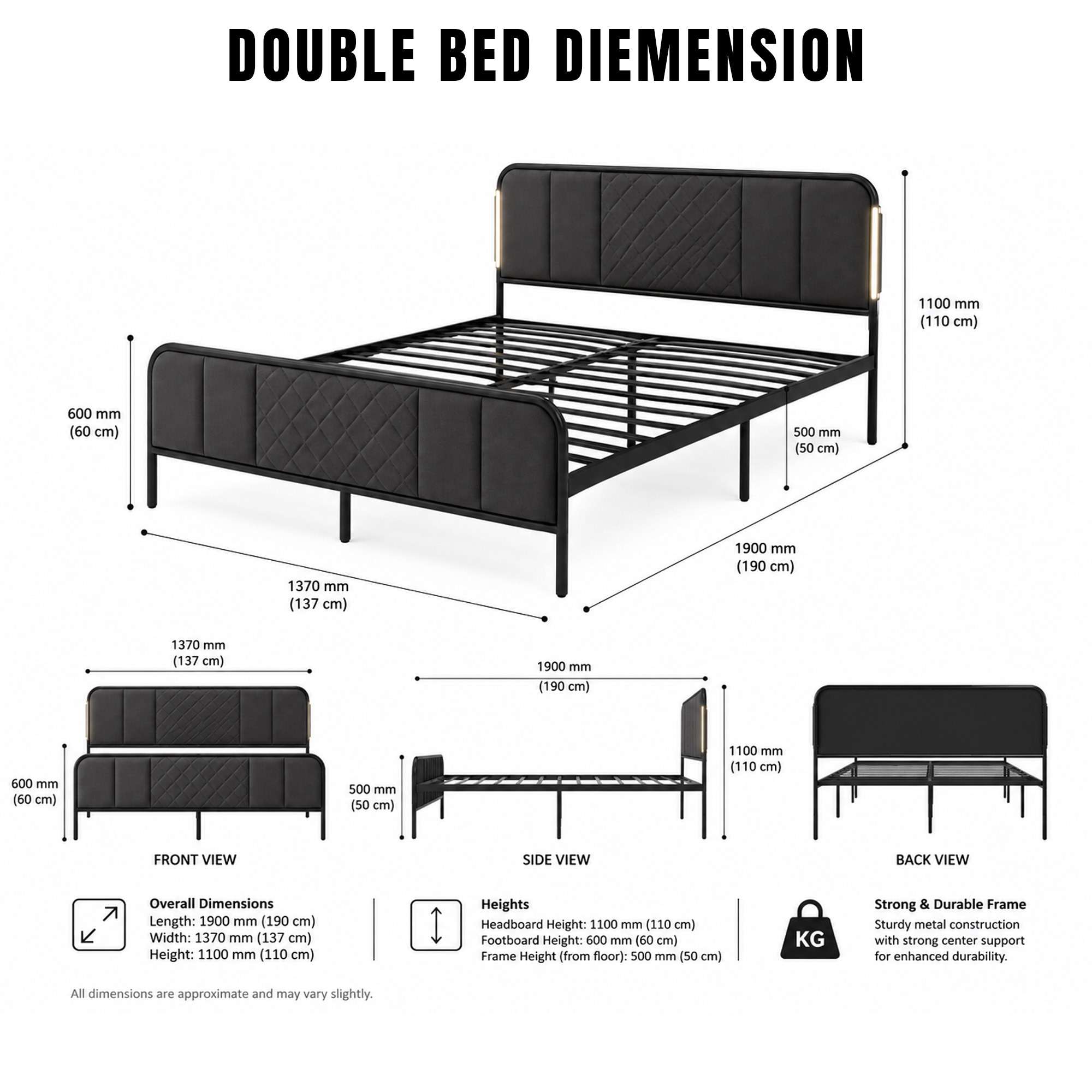 Double Bed Diemension image 1