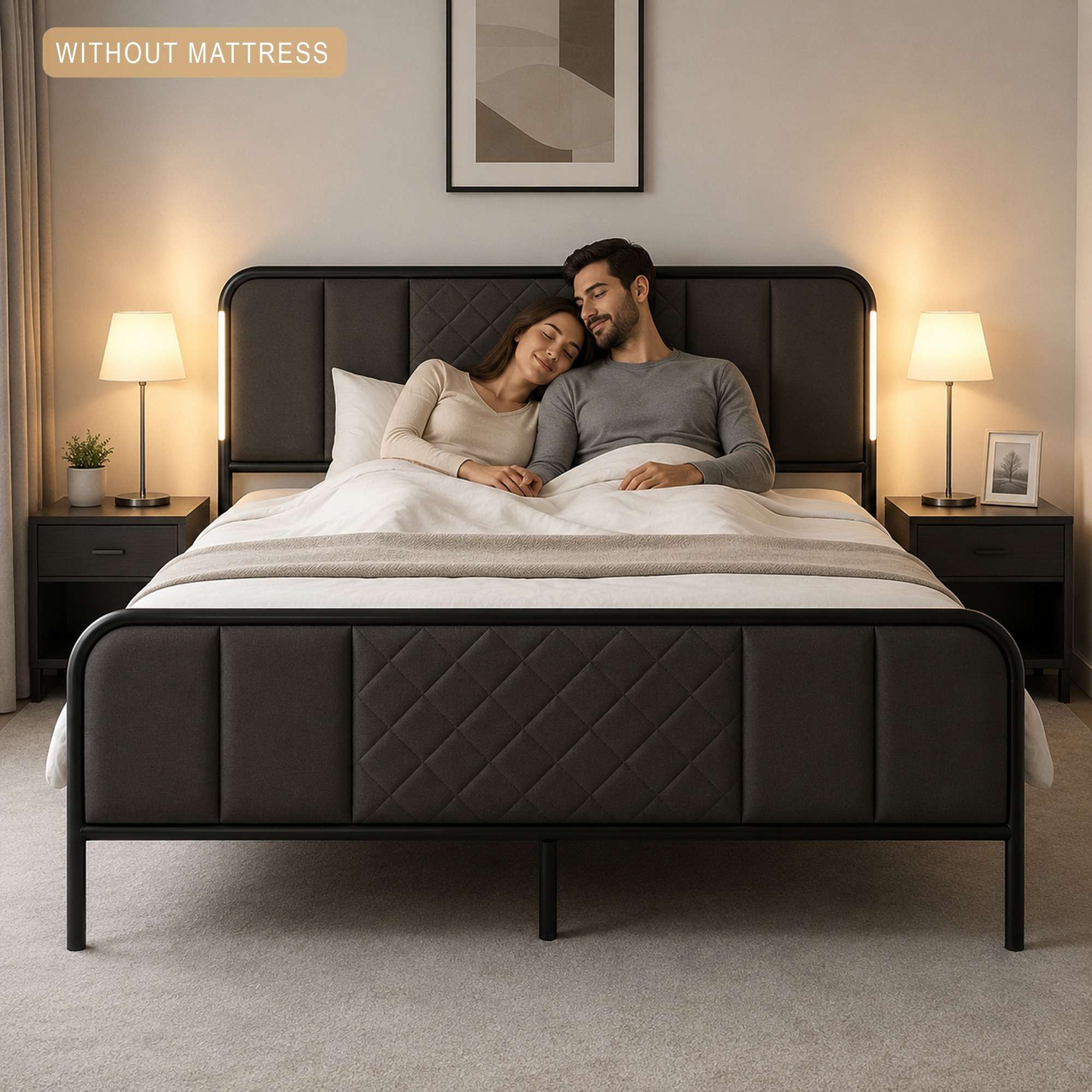 LED Bed Frame 001 Without mattress