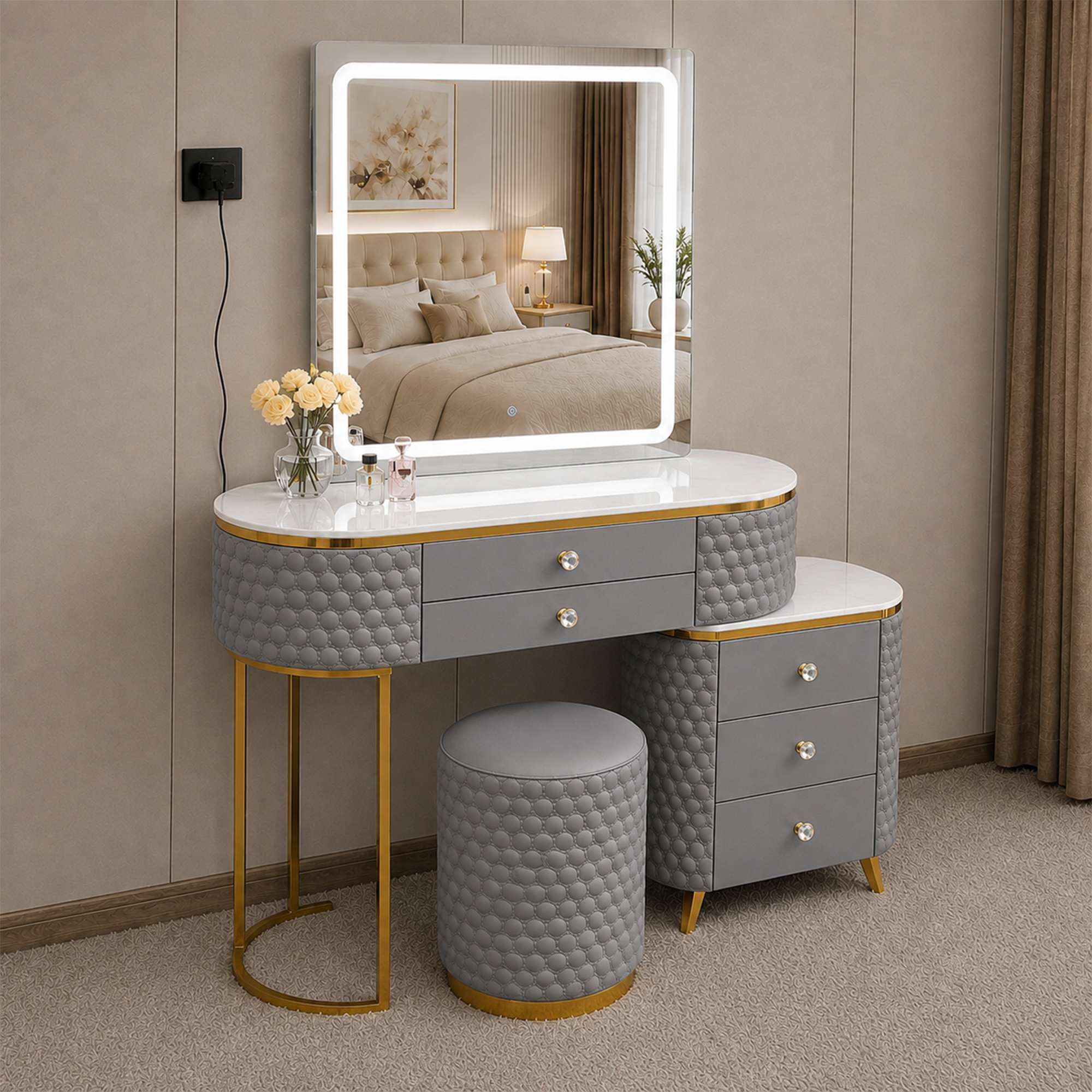 SW2 Square Mirror Grey Dressing_