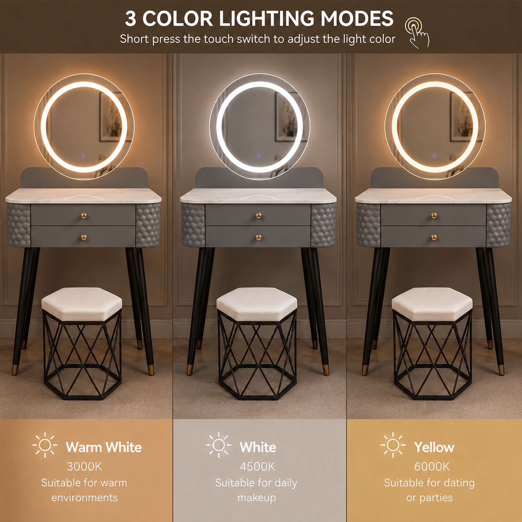 sw3 dressing table light feature