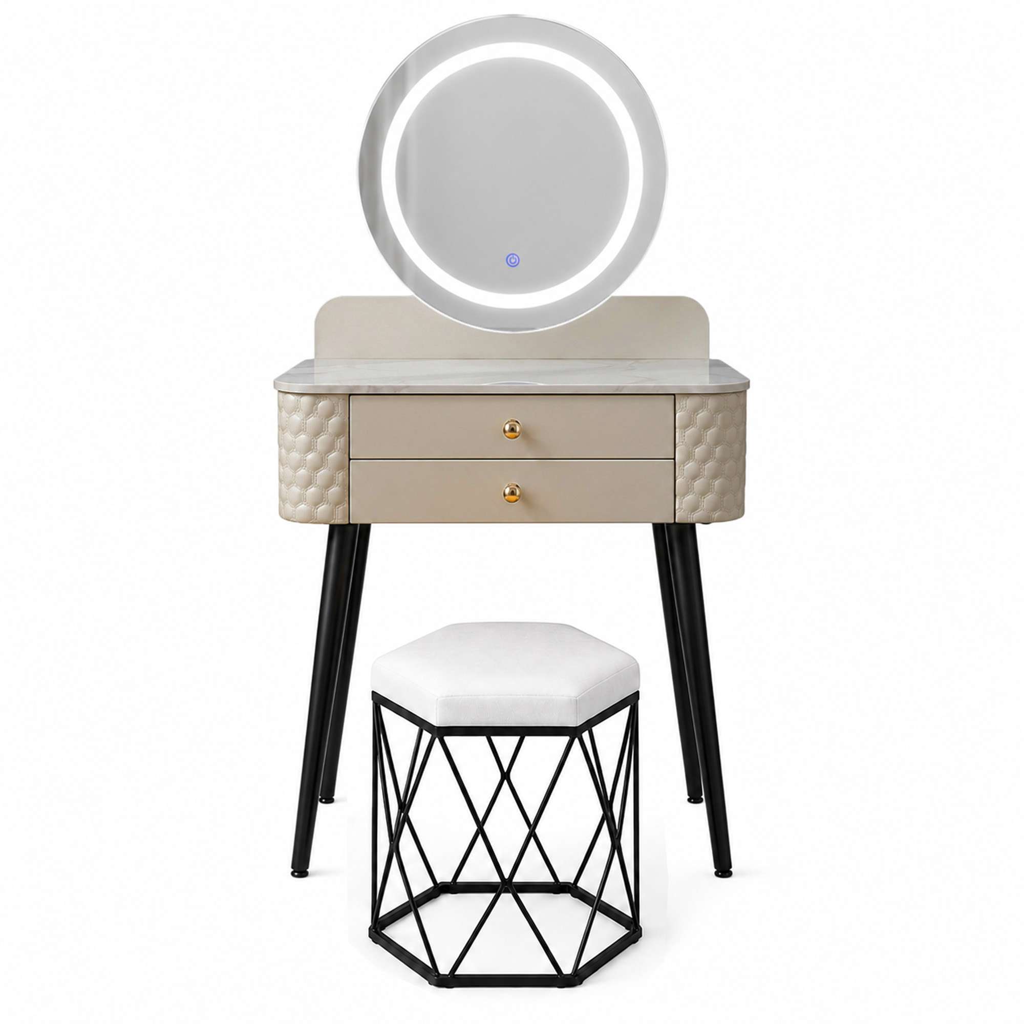 sw3 dressing table white BG Front beige_